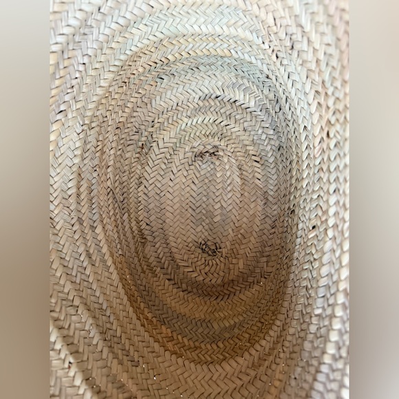 Extra Large Straw Woven Market Tote Bag - Socco Designs Morocco Tan Light Brown - Picture 5 of 12